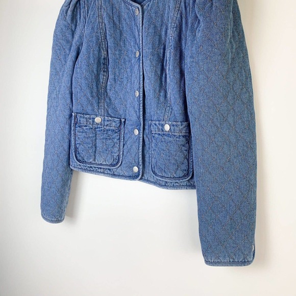 VERONICA BEARD Camilla Quilted Denim Jacket - Picture 3 of 8